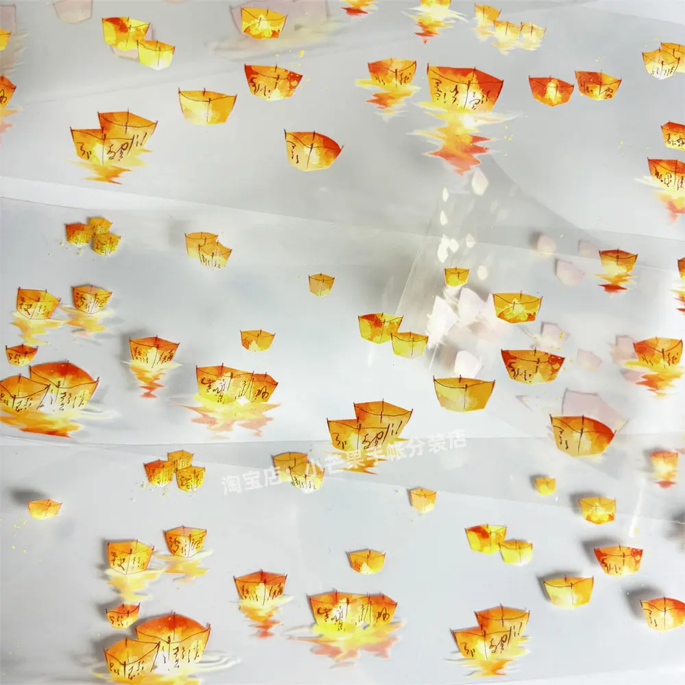 

Sky Lantern Wishing Prayer Festival Decorative Stickers for Scrapbook DIY Phone Casewashi pet tape