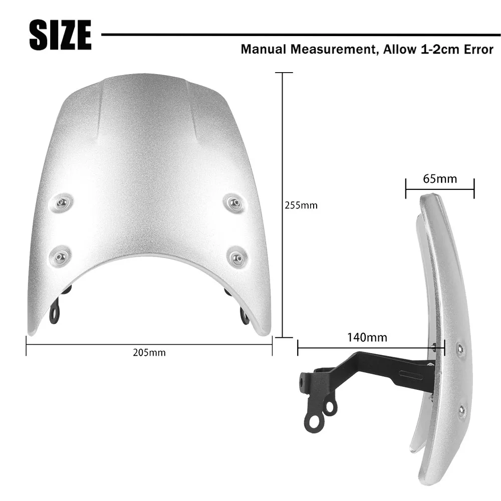 R9T R تسعة T الزجاج الأمامي لسيارات BMW RNINET تشويش إذاعي المتسابق الحضرية النقية 2014-2022 المصباح هدية منحرف شاشة الرياح #5