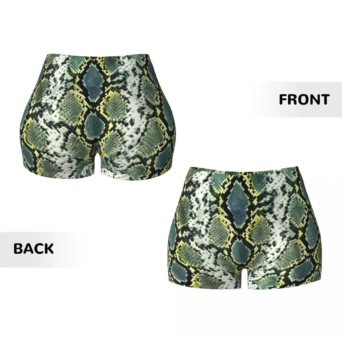 Sexy strakke heupsportshorts Snake Skin Fitness Comfortabele yogashorts voor dames