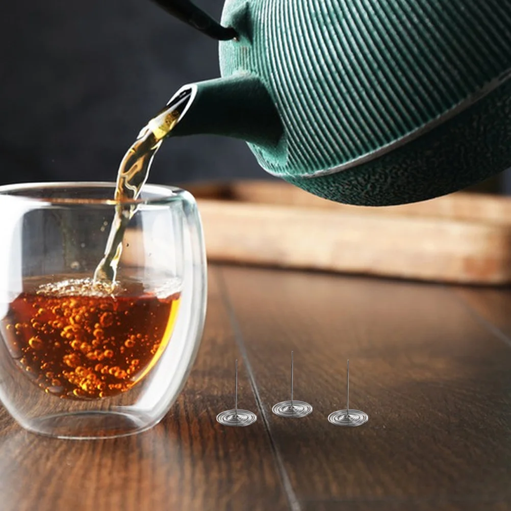 

15Pcs Teapot Spout Filter Stainless Steel Fine Mesh Precision Spring Coil Tea Strainer Easy Clean Tea Filters Teapot Filter