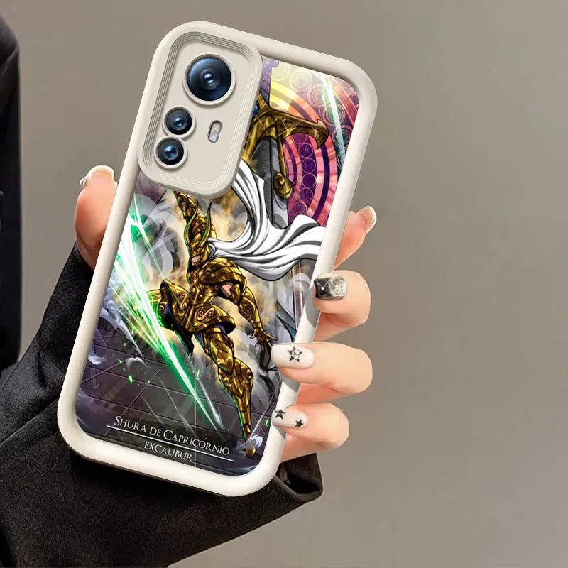 Funda de teléfono de Anime Saint-Seiya para Xiaomi POCO F5 M3 M4 M6 Plus X3 X5 X6 Pro 5G F3 X4 GT NFC C55 C61 C65 C75 F4 M5S