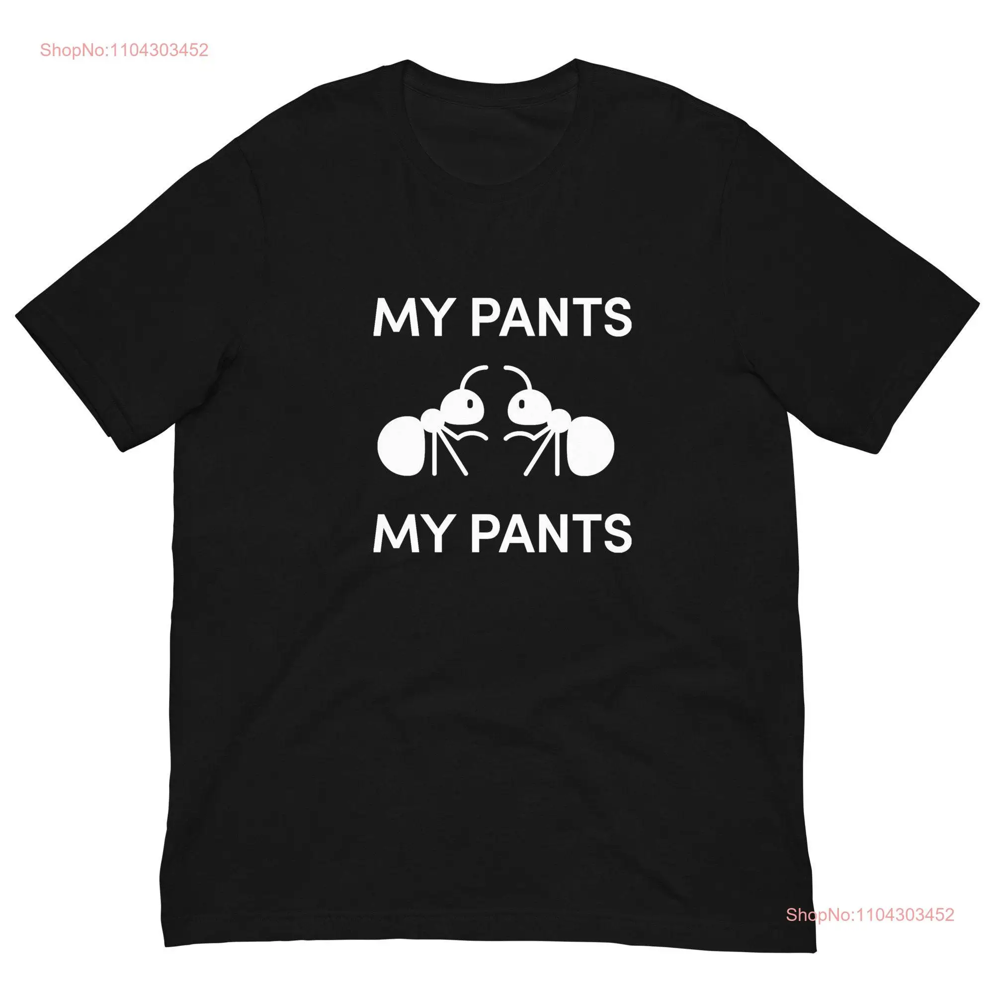 Ants in my Pants Rebus Puzzle T shirt Riddle Silly  long or short sleeves