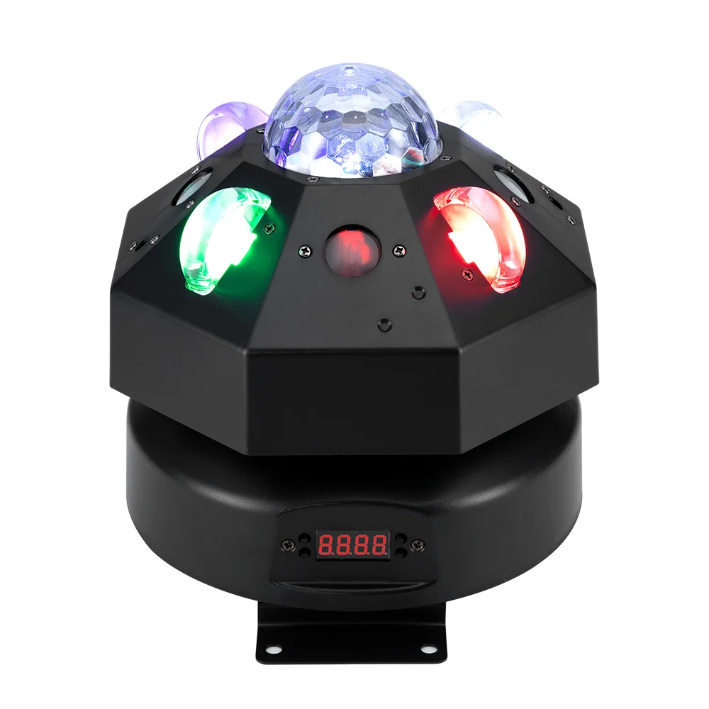 

Stage lighting DMX512 Voice Control Flash Ballroom Dance Disco Atmosphere Lighting For Bar Rotate Laser Light Family Party KTV