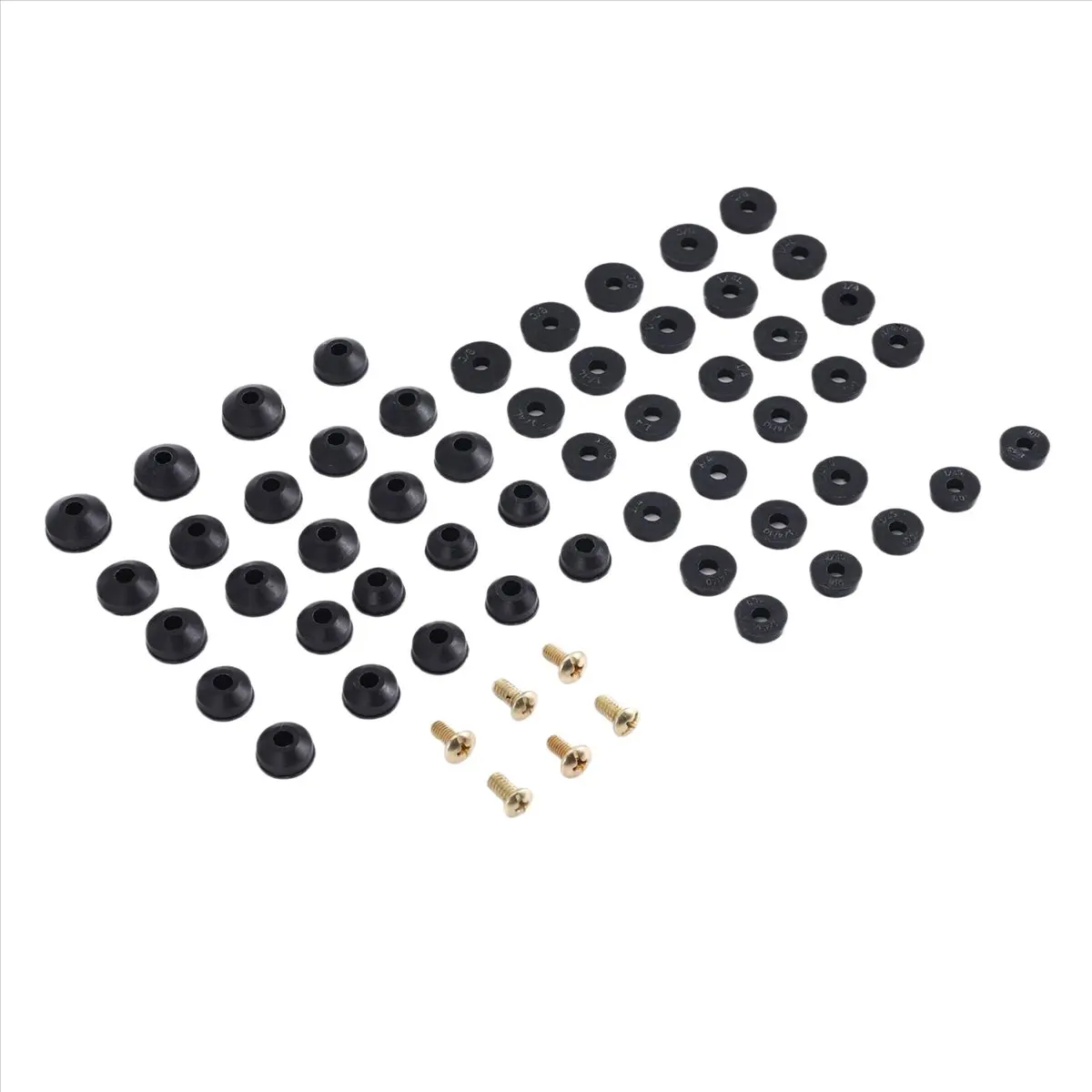 #42F Faucet Washers, 58-Pack Flat and Beveled Rubber Faucet,outdoor shower,(rubber)