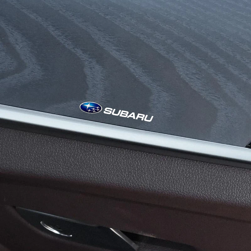 ملصقات عشوائية داخلية للسيارة عجلة توجيه سيارة الشارات تصفيف السيارة لسوبارو WRX فورستر Outback Crosstrek Legacy Impreza