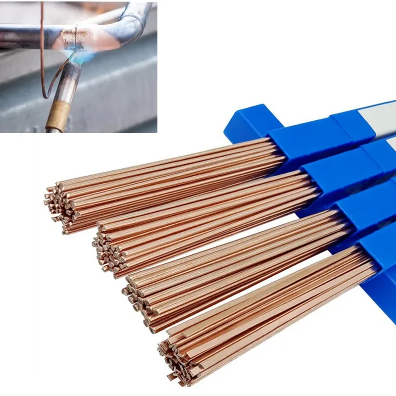 Phosphorus Copper Electrode Welding Rod Brass Welding Wire Bronze Electrode Soldering Rod No Need Solder Powder 2.5mm*25cm