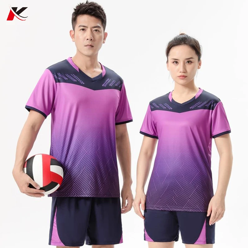 Wholesale Print Logo Unsex Volleyball Wear Clothing Sportswear Polyester Men And Women Volley Ball Tracksuit Uniform 850+851