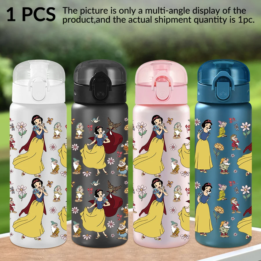 

1 шт., пластиковая бутылка для воды с рисунком Белоснежки Диснея, 26 унций, спортивная чашка для воды на открытом воздухе, подарок на день рождения/повернення домой