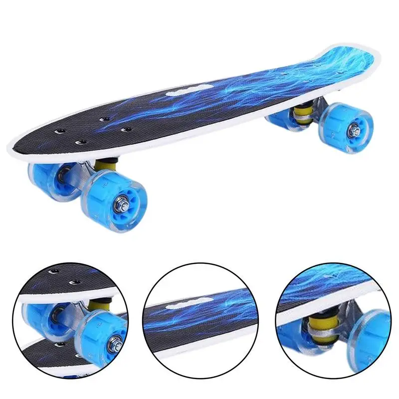 22 Inches Kids Dragon Skateboard Four-wheel Roller Skates Board Children Sport Toys Skating Hoverboard Bodybuilding Accessories