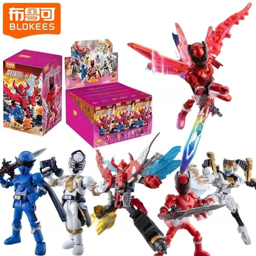 

Blokees Super Team Building Blocks Insect King Edition Blind Box Toy Официальная версия