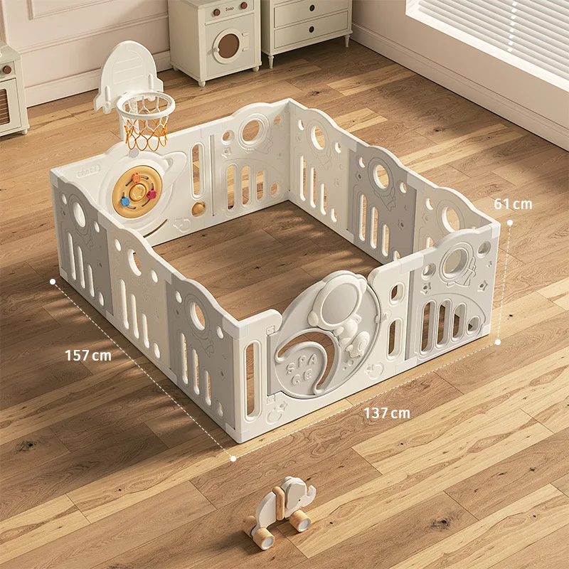 Babyfond Baby Play Fence, Baby Guard Fence Floor Crawling for Children, Indoor Home Use, Kids Crawling Mat Guardrail Living Room