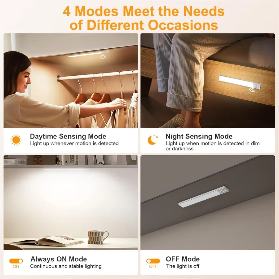 Under Cabinet Lighting 84 LED 3Color Under Cabinet Closet Lights