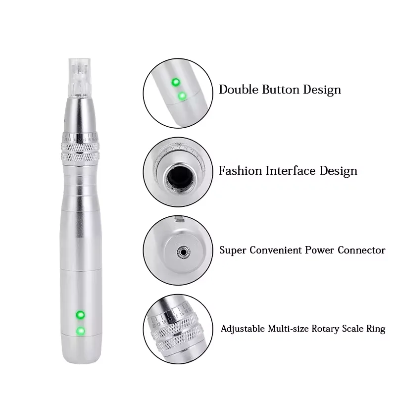 7 Color LED Light Derma Pen BB Glow Cream Microneedle Pen Set Skin Pen Microneedle Pen Skin Rejuvenation Machine