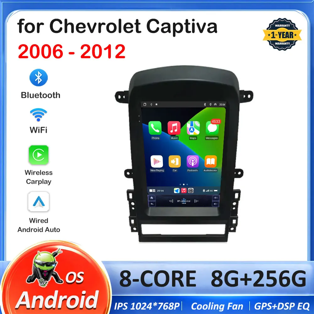 

for Chevrolet Captiva 2006 2007 2008 2009 - 2012 GPS Navigation Android Intelligent System Touch Screen Car Audio Video Player