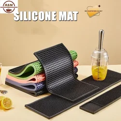 Water Proof Anti-skid Silicone Mat  Rubber Beer Bar Service Spill Mat Coffee Barista Pad Glass Coaster Place Placemat