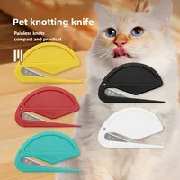 Pet Matted Hair Remover Knot Detangler Comb For Long Haired Cats And Dogs  Ergonomic Grooming Tool Efficient Deshedding Brush