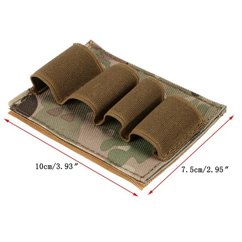 Hunting 12Ga 20Ga Ammo Carrier Pouch Shotgun Shell 4 Round Ammo Carrier Holder Nylon Magazine Molle Tactical Pouch