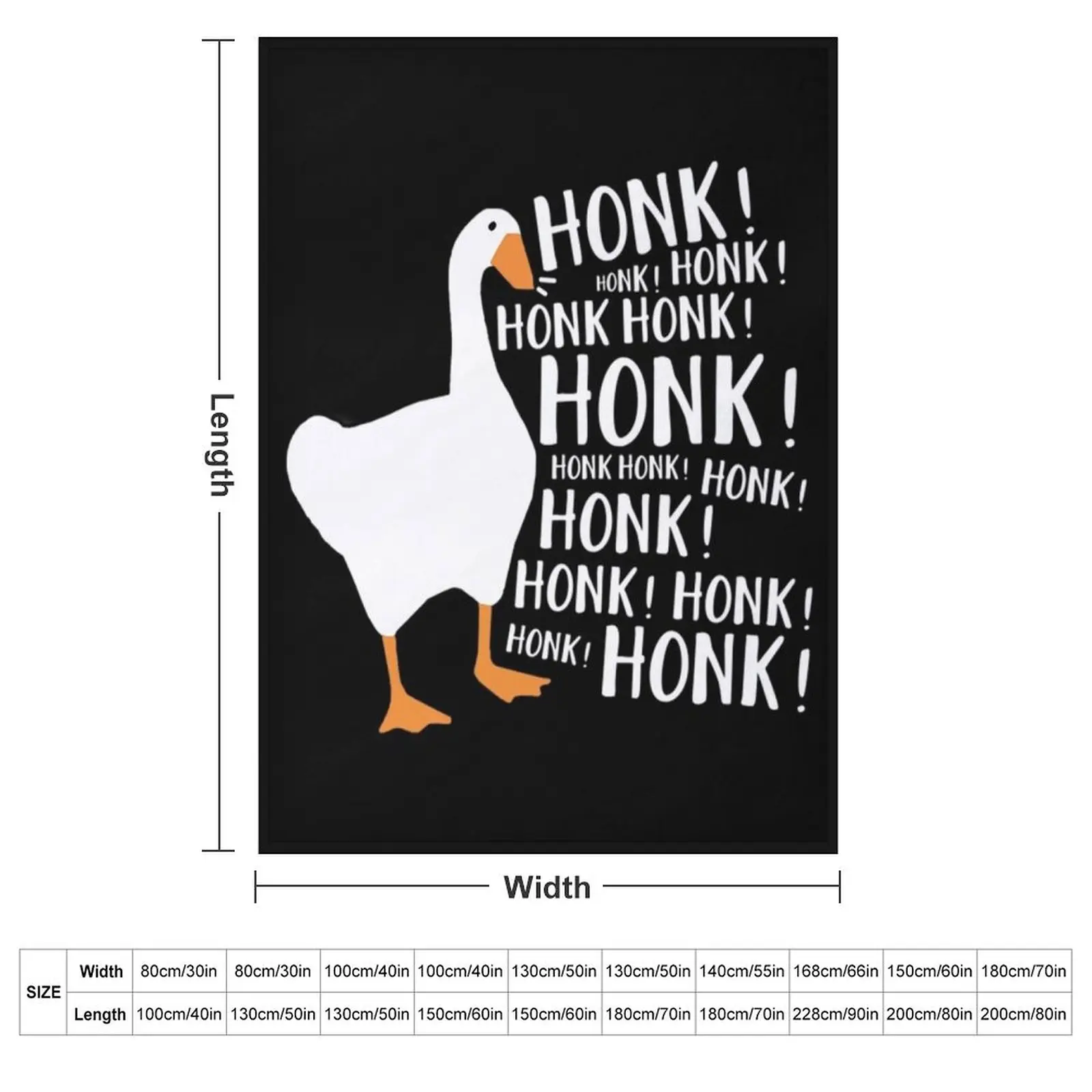 Untitled Goose Game T-ShirtUntitled Goose Honk Throw Blanket couch cozy soft plush fuzzy picnic outdoor blanket
