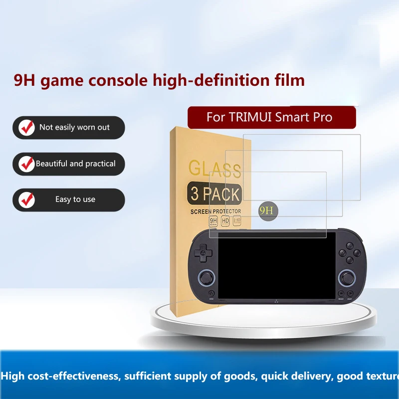 Scratch Resistant And Easy To Apply Film Tempering Glass Film Screen Protector Cover For Trimui Smart Pro Game Consoles