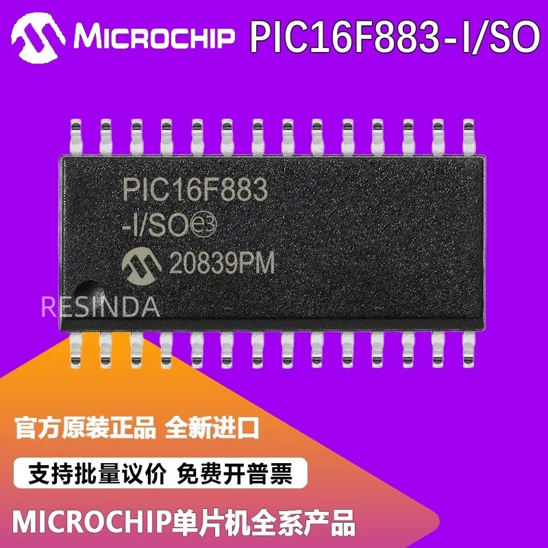 PIC16F883-I/SO SOP28 100% novo e original