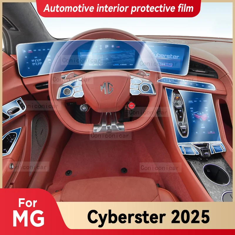 

For MG Cyberster 2025 Car Interior Center Console Instrument Dashboard Protective Cover Film Anti-scratch Sticker Accessories