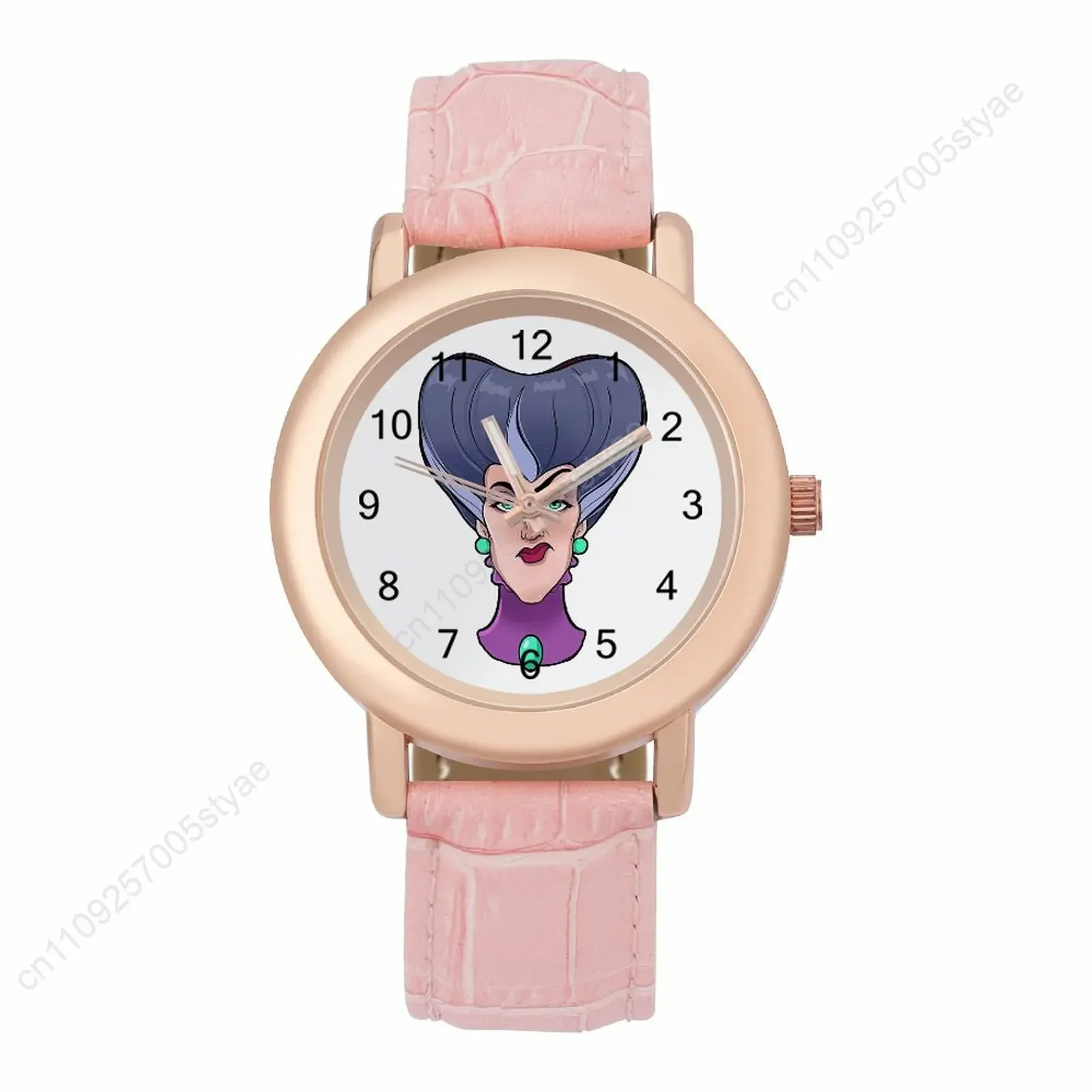 

Lady Tremaine Belt Watch Disney Cartoon Customized Exclusively Design Your Photo Logo Text Holidays Birthdays Anniversaries Gift