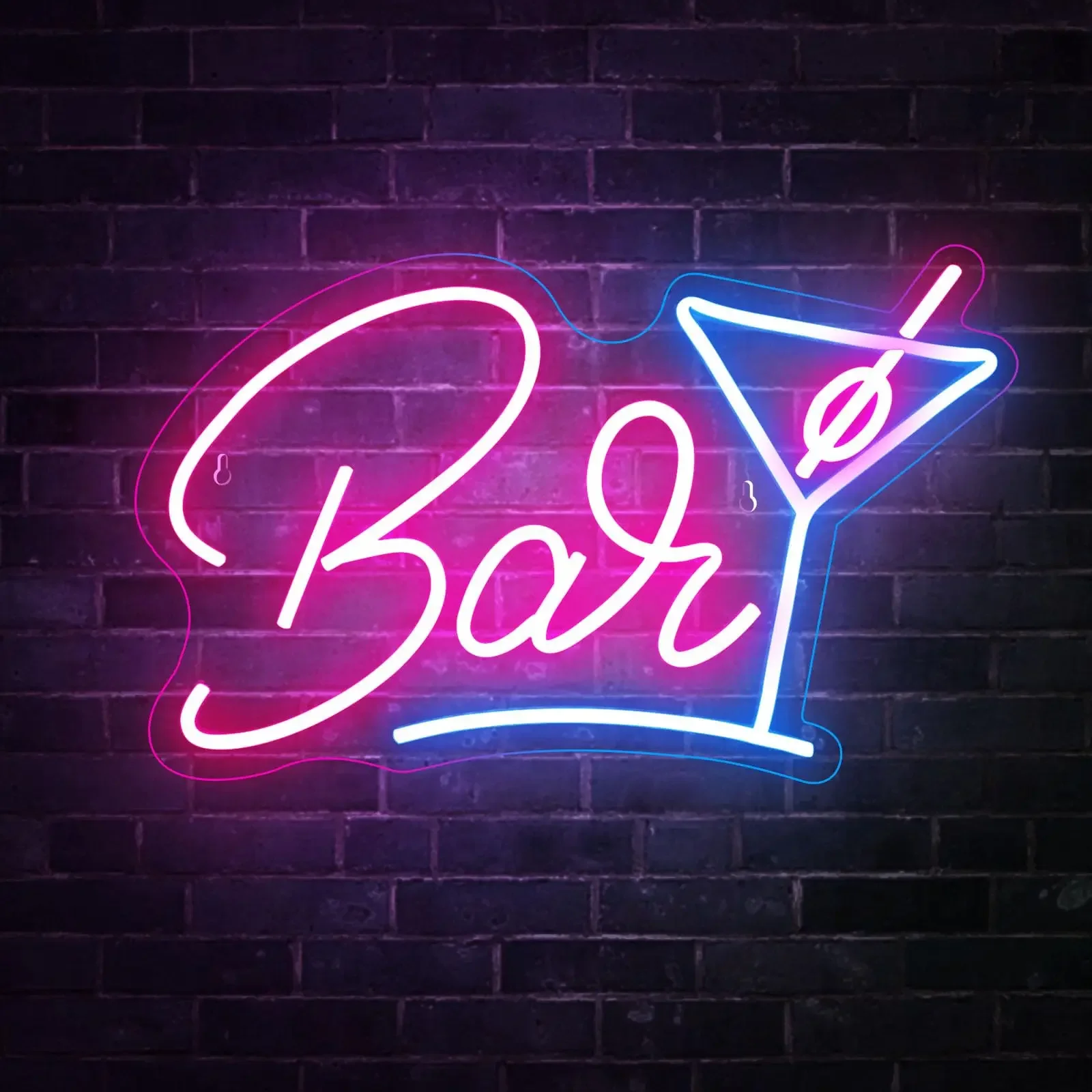 

USB Powered Neon Sign Bar Lights for Home - Man Cave Wall Decor, Christmas Halloween Party Decoration Gifts