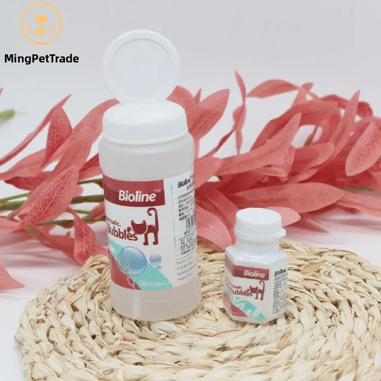 

Интерактивная игрушка Bioline с эфирным маслом мяты для выдувания пузырей, набор для игр с питомцами, веселые упражнения для кошек