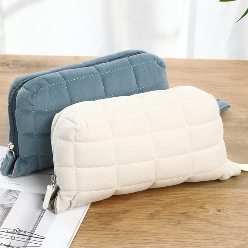 Office Supplies School Supplies Pillow Plush Corduroy Makeup Bags Cosmetic Bag Storage Box Pillow Plush Pencil Case