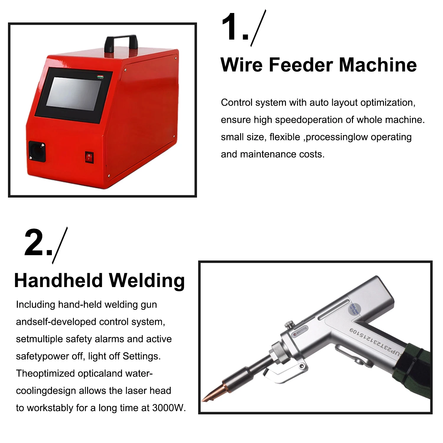 Raycus 4 in1 Fiber Laser Welding Machine 1500W Laser Welding Cutting Cleaning for Stainless Steel Brass Cleaning Machine US Ship
