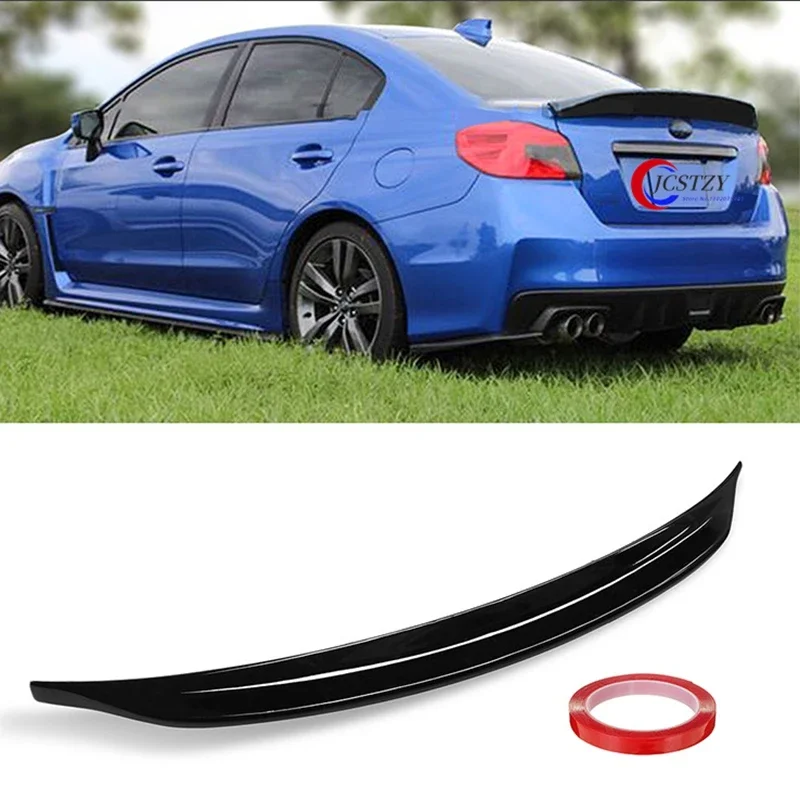 Car Styling For Subaru WRX STI 2014 2015 2016 2017 2018 2019 2020 2021 ABS Rear Trunk Spoiler Wing Back Boot Lip Cover