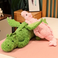 Dinosaur plush toy, two different colors of flying dragon plush toys suitable for birthday gifts for friends, suitable for valen