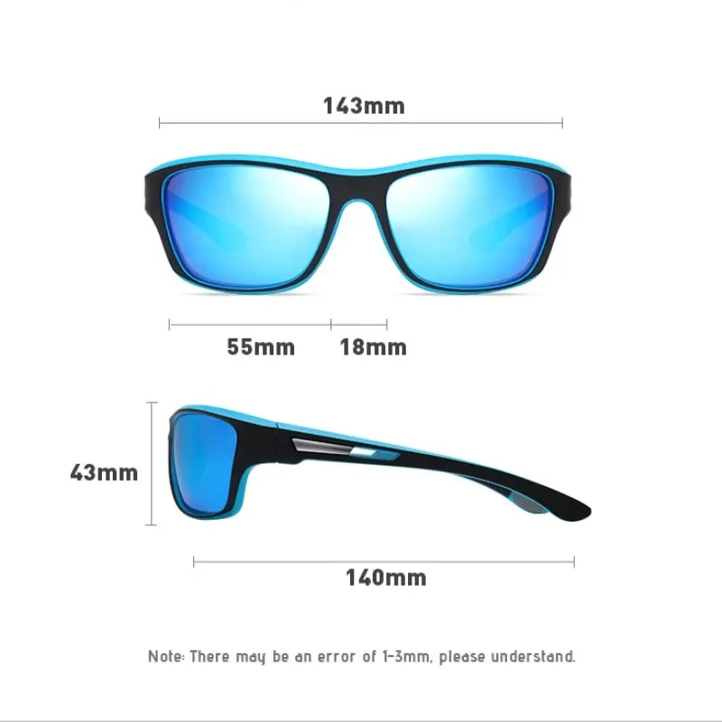 1 Pc Men\'s Outdoor Sports Riding Glasses Unisex New Color-changing Sunglasses Polarized Sunglasses Fashionable Windproof Glasses