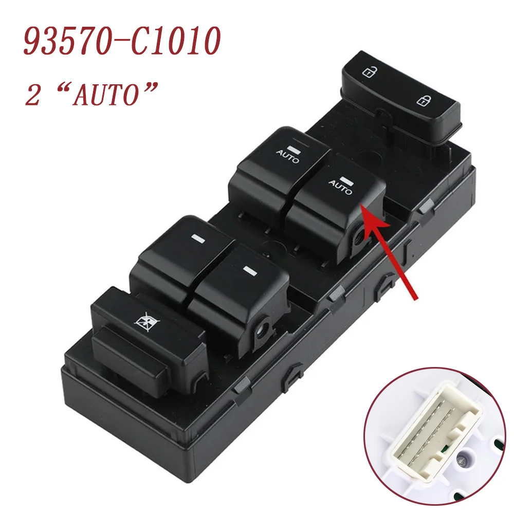 

Electric Window Switch for Hyundai Sonata 2015 2016 2017 2018 2019 Power Master Control Button 93570-C1010