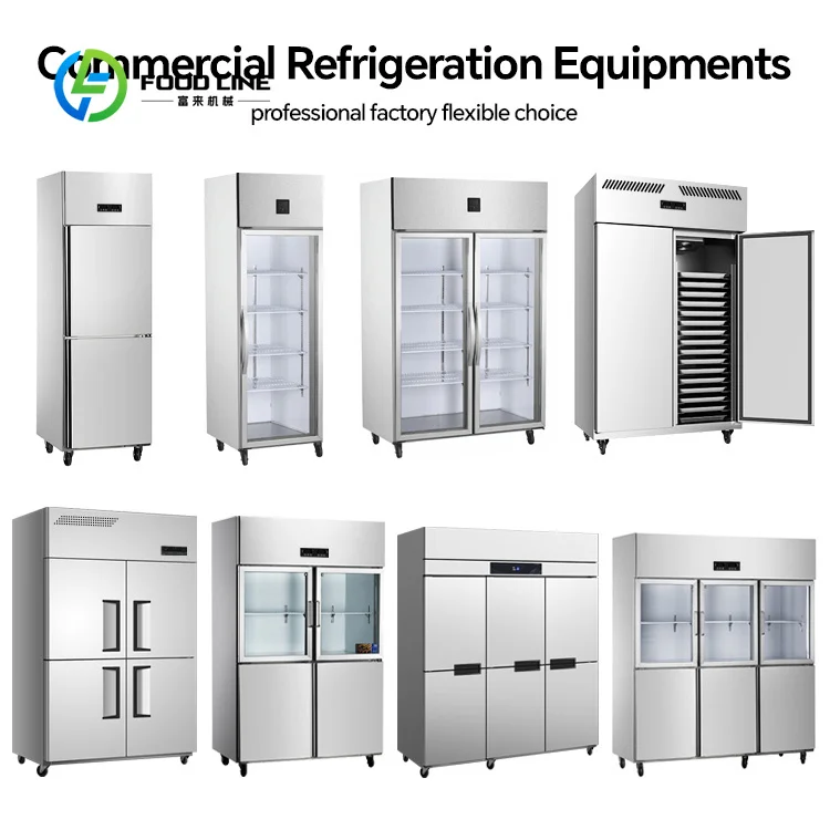 Customized Factory Price Commercial Refrigerator 910L 2 3 Glass Door Commercial Refrigerator For Kitchen Storage Refrigerator