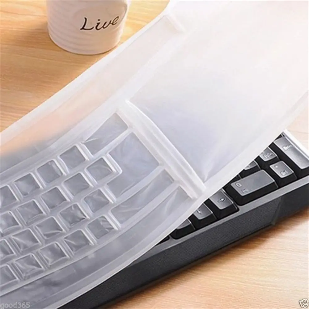 1 Stuks Universele Waterdichte Siliconen Desktop Computer Toetsenbord Cover Clear Skin Protector Film Shell Stofdichte Beschermfolie