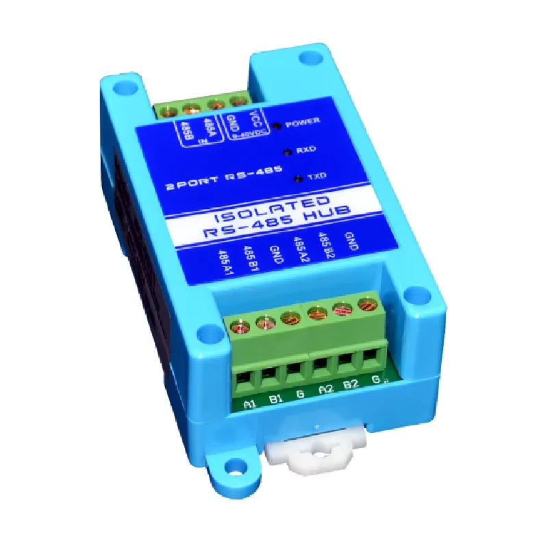 485 repeater photoelectric isolation industrial grade RS485 hub 2 port signal amplifier lightning protection