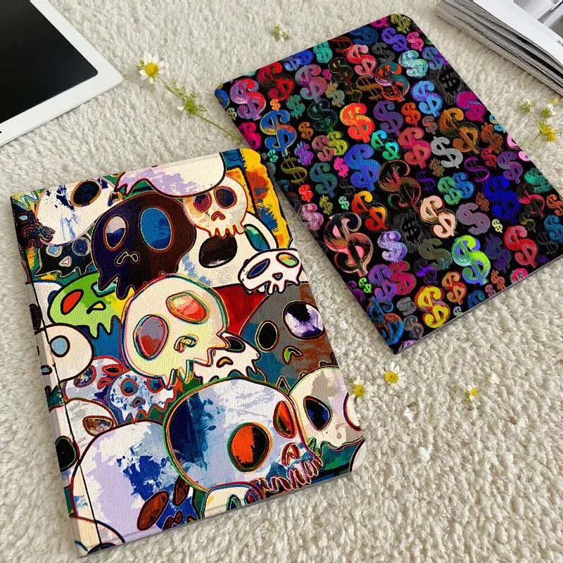 

Cartoon Skull Pattern Art Tablet Case For Xiaomi Redmi Mini Pad SE K 2 4 5 6 7 8 2023 2025 11 8.8 11.2 10.1 Pro Gift