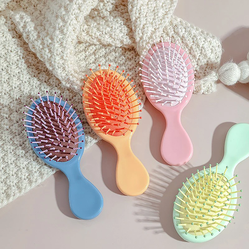 Cartoon Air Bag Hair Comb Mini Cute Head Massager Anti Static Styling Accessories Wet And Dry Portable Travel Hair Brush Gift