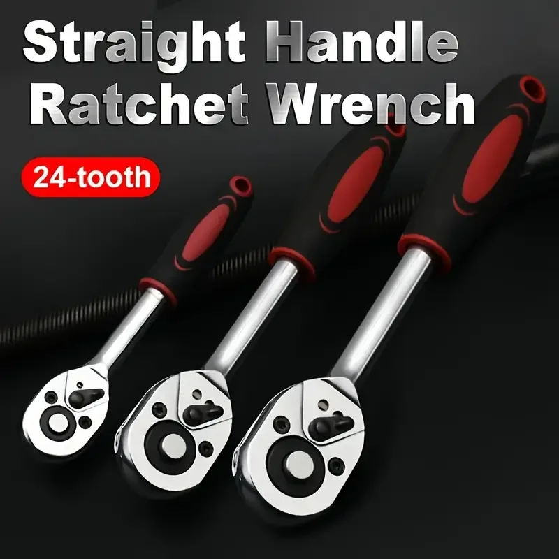 

Ручка с храповым механизмом 1/2 дюйма, профессиональный набор трещоток для тяжелых условий эксплуатации, быстросъемная двусторонняя, хромованадиевая сталь премиум-класса