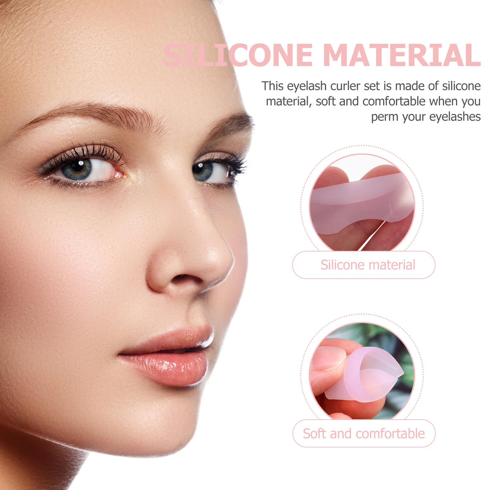 

20Pcs Silicone Eyelash Perming Curler Pads Reusable Eyelash Curling Gaskets for Eye Lift Natural Look Eyelashes Grafting Gaskets