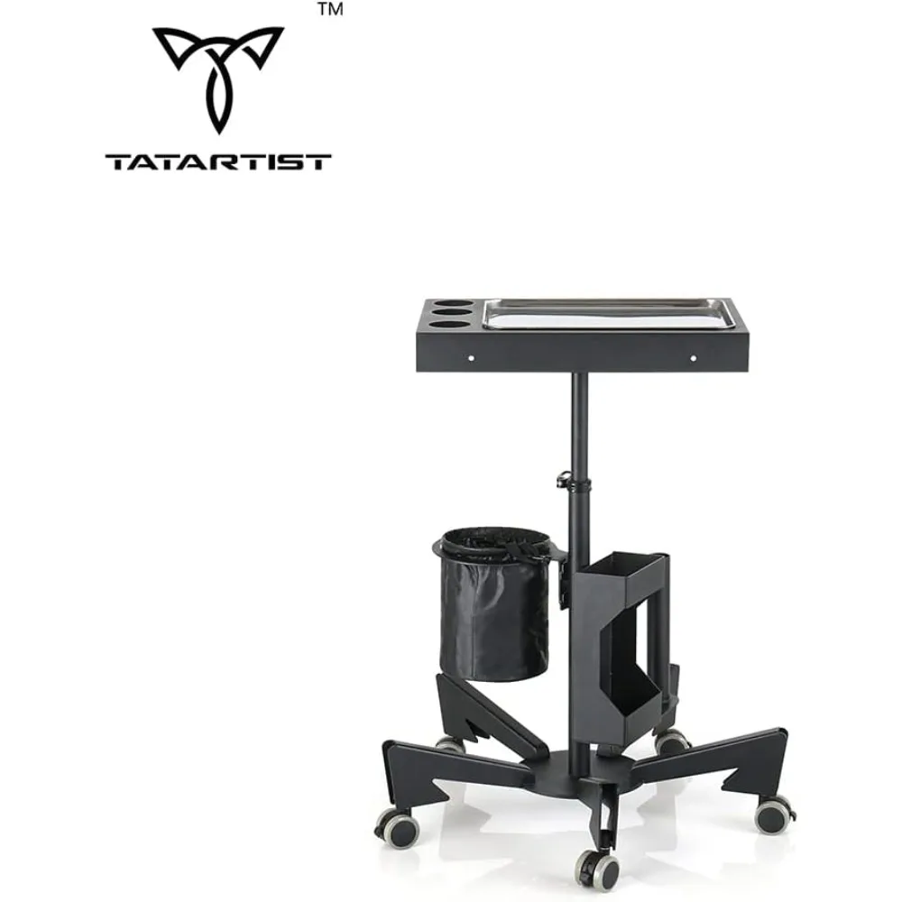 صالون صينية عربة الوشم صينية المتداول عربة قابل للتعديل ارتفاع صالون صينية على عجلات تخزين عربة المرافق أداة متنقلة #3