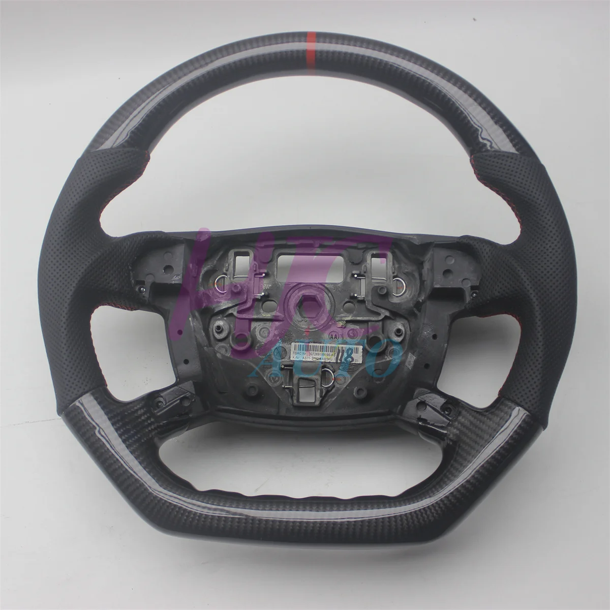 Custom Replacement For Ford Mondeo MK4  Fusion Real Carbon Fiber Leather Steering Wheel 2010-2014