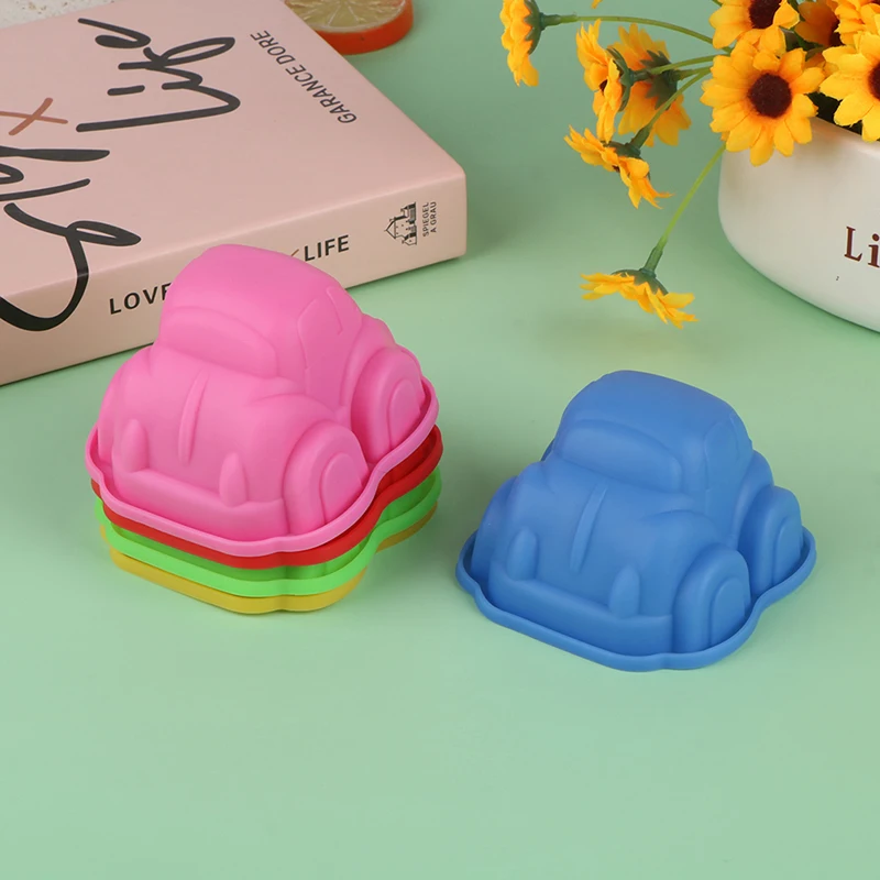 NEW Cute Car Shaped Silicone Cake Mold DIY Baking Pan Handmade Soap Mold Cake Decorating Tools