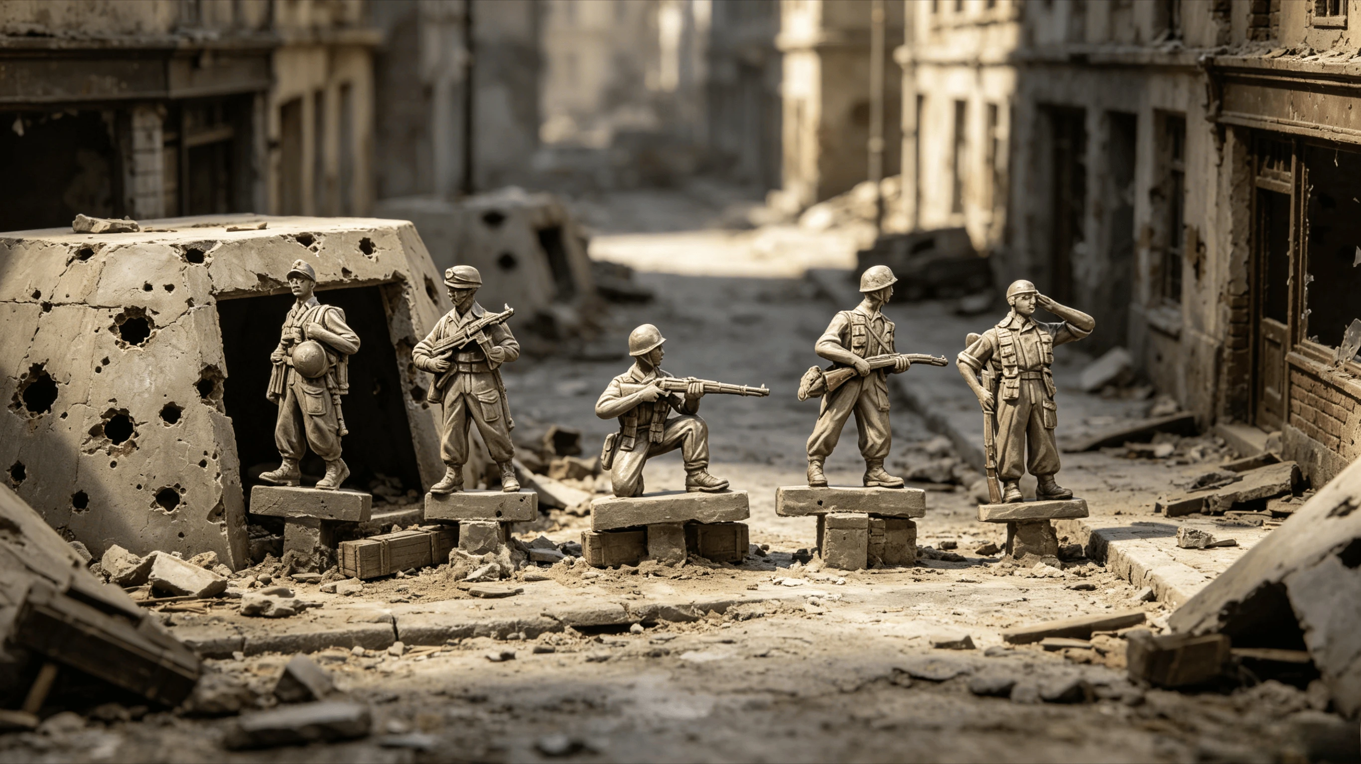 1:72 Cast Resin Model Assembly Kit, GK, Ranger Squad, Unpainted To Be Assembled