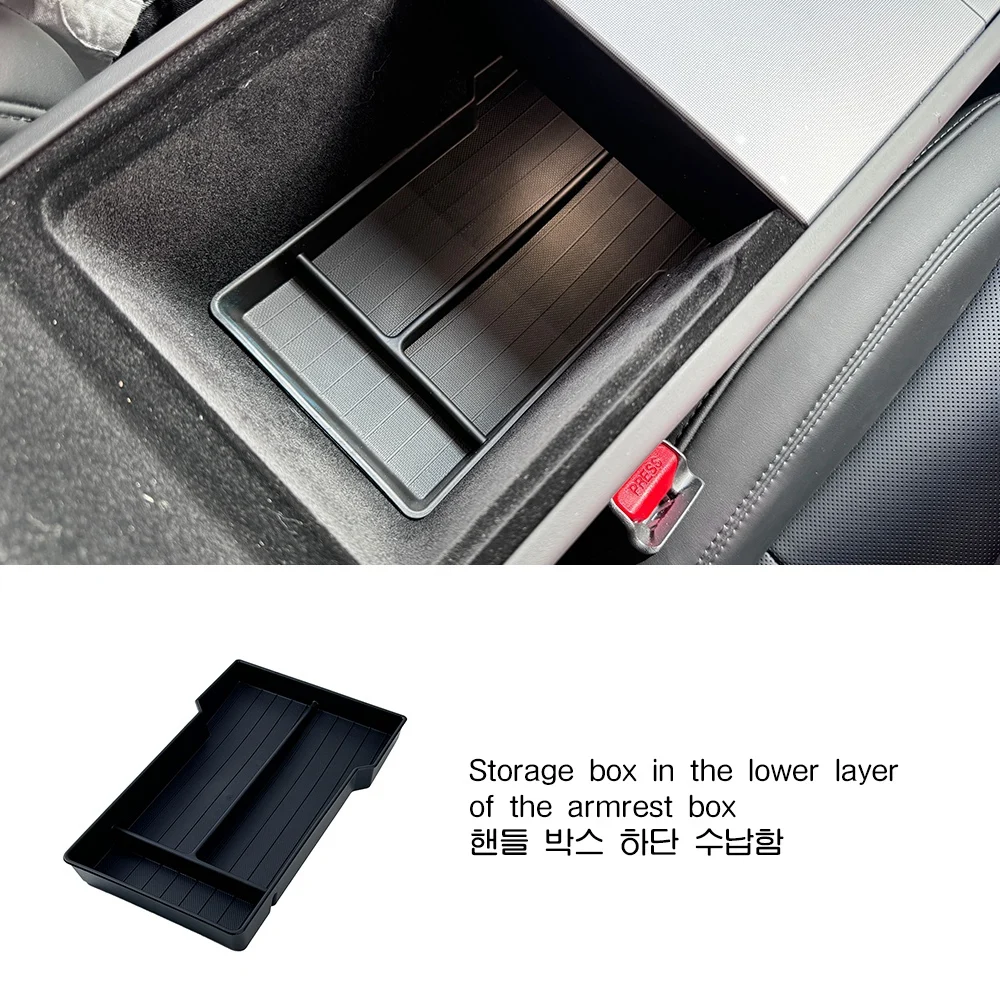 Kabelloses Ladegerät Silikon-Pad Anti-Rutsch-Matte für Tesla Model Y L YL 2026 Long Wheelbase LWB 6-Sitzer Konsolen-Aufbewahrungsbox Ablage – Detail 5