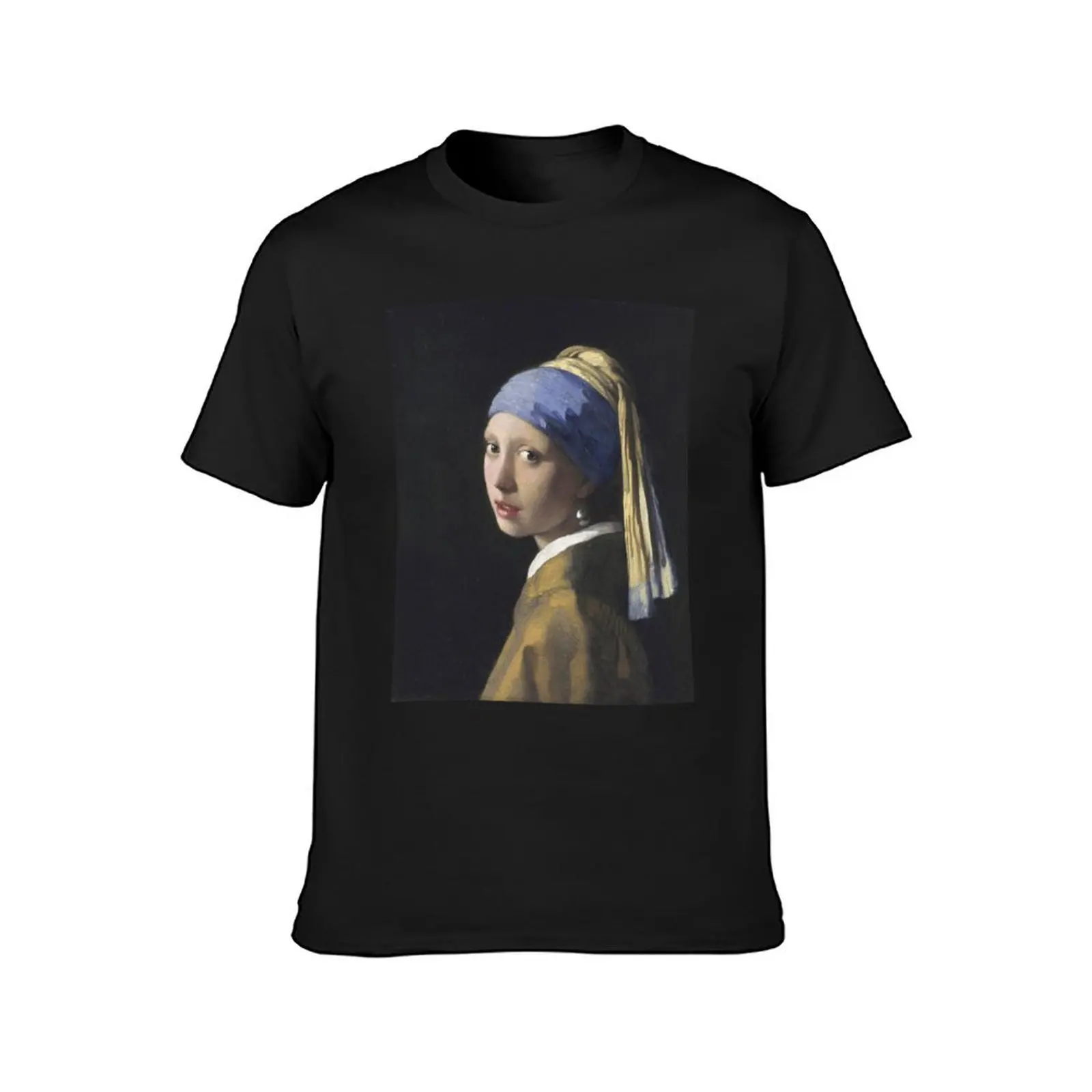 Johannes Vermeer - The Girl With A Pearl Earring T-Shirt cute tops tees anime oversized t shirt men