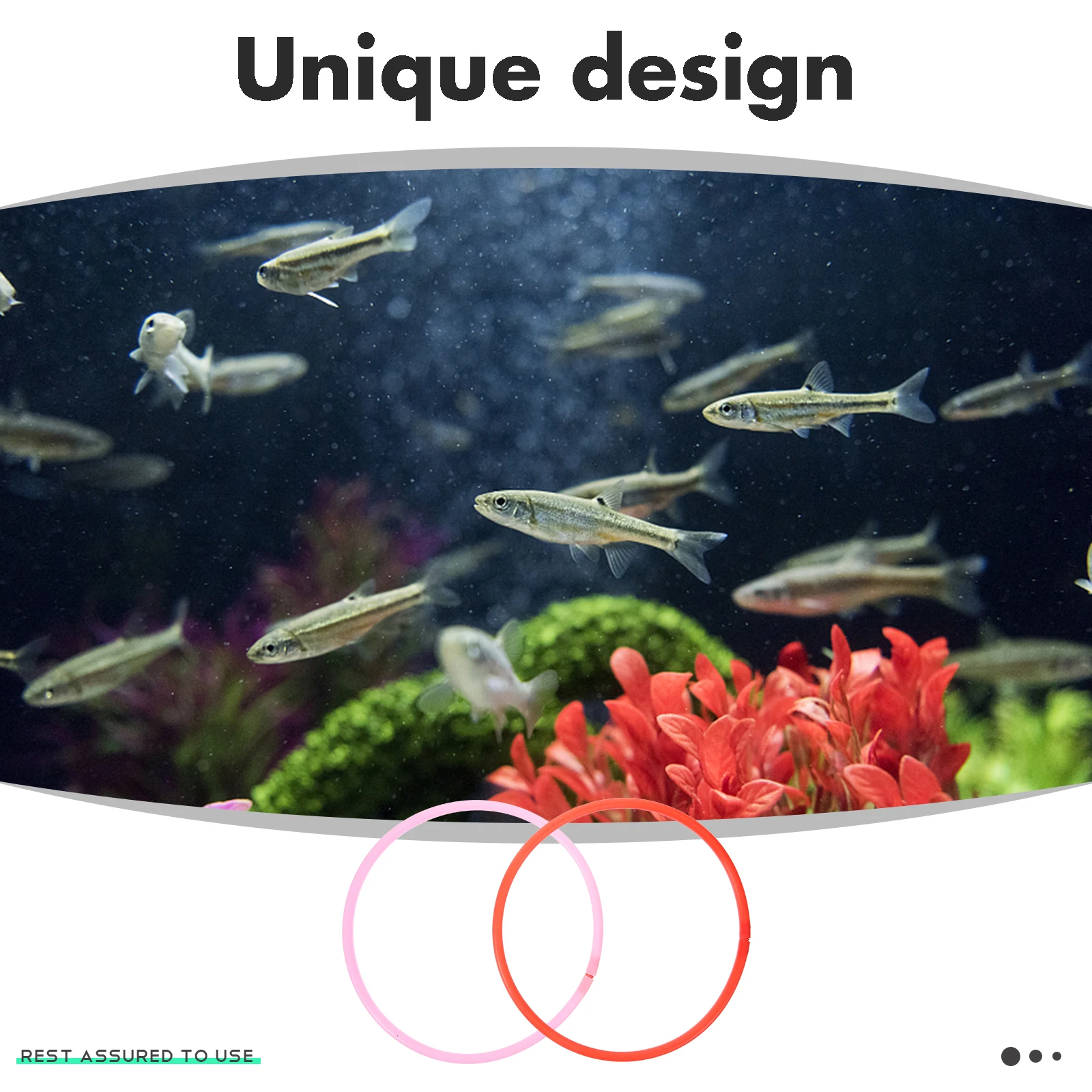 

6pcs Fish Tank Plants Rings Floating Isolation Feeder Large Circle Plastic Aquarium Decor Accessories for Aquatic Plants
