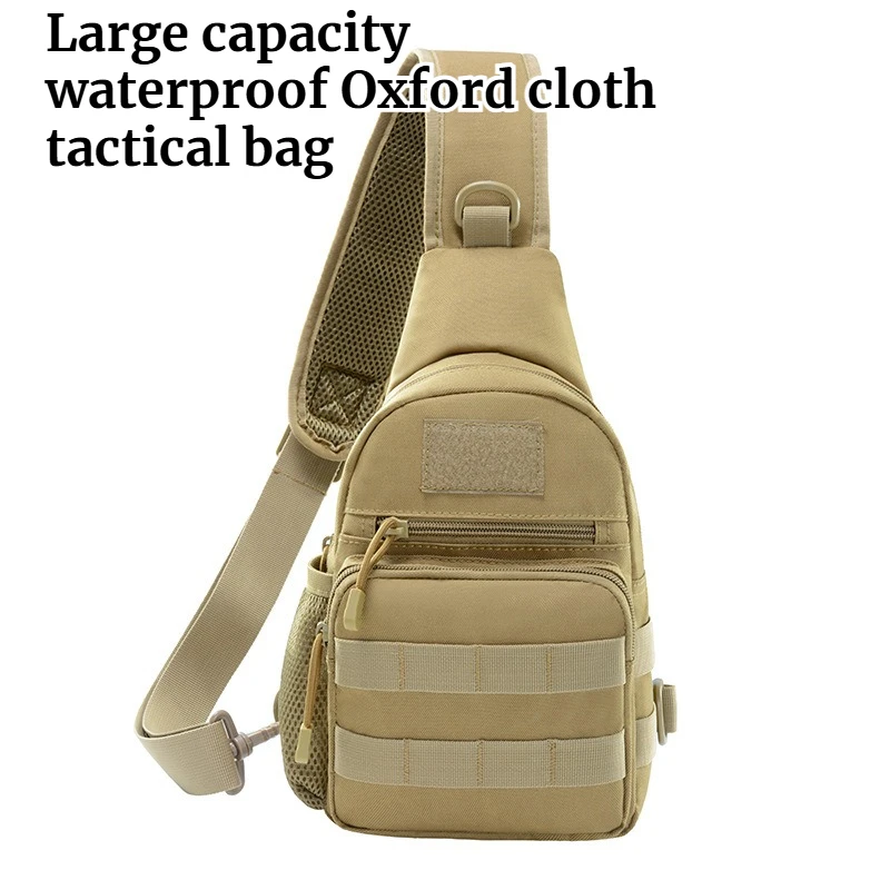 

Large Capacity Waterproof Oxford Cloth Sports Crossbody Bag Breathable and High-quality Outdoor T Actical Mountaineering Bag
