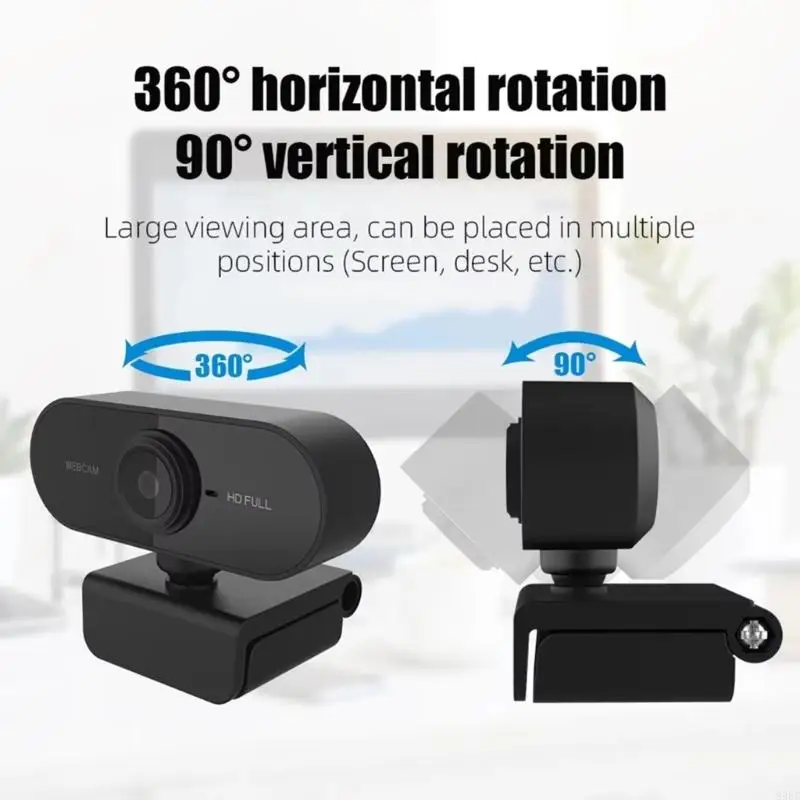 1Set Desktop Webcam 1080P/2K/4K Video with Flexible Stand And Privacy Cover For Video Calls And Streaming 896C